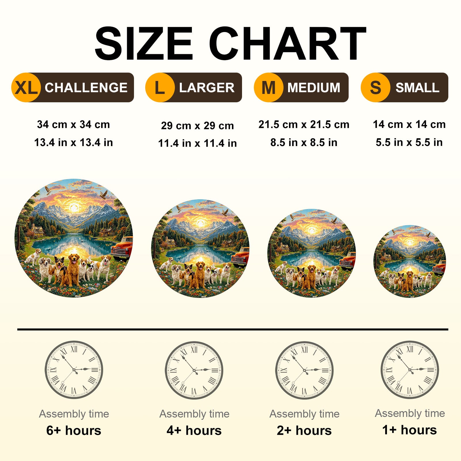 Puppy Scenic World Wooden Jigsaw Puzzle