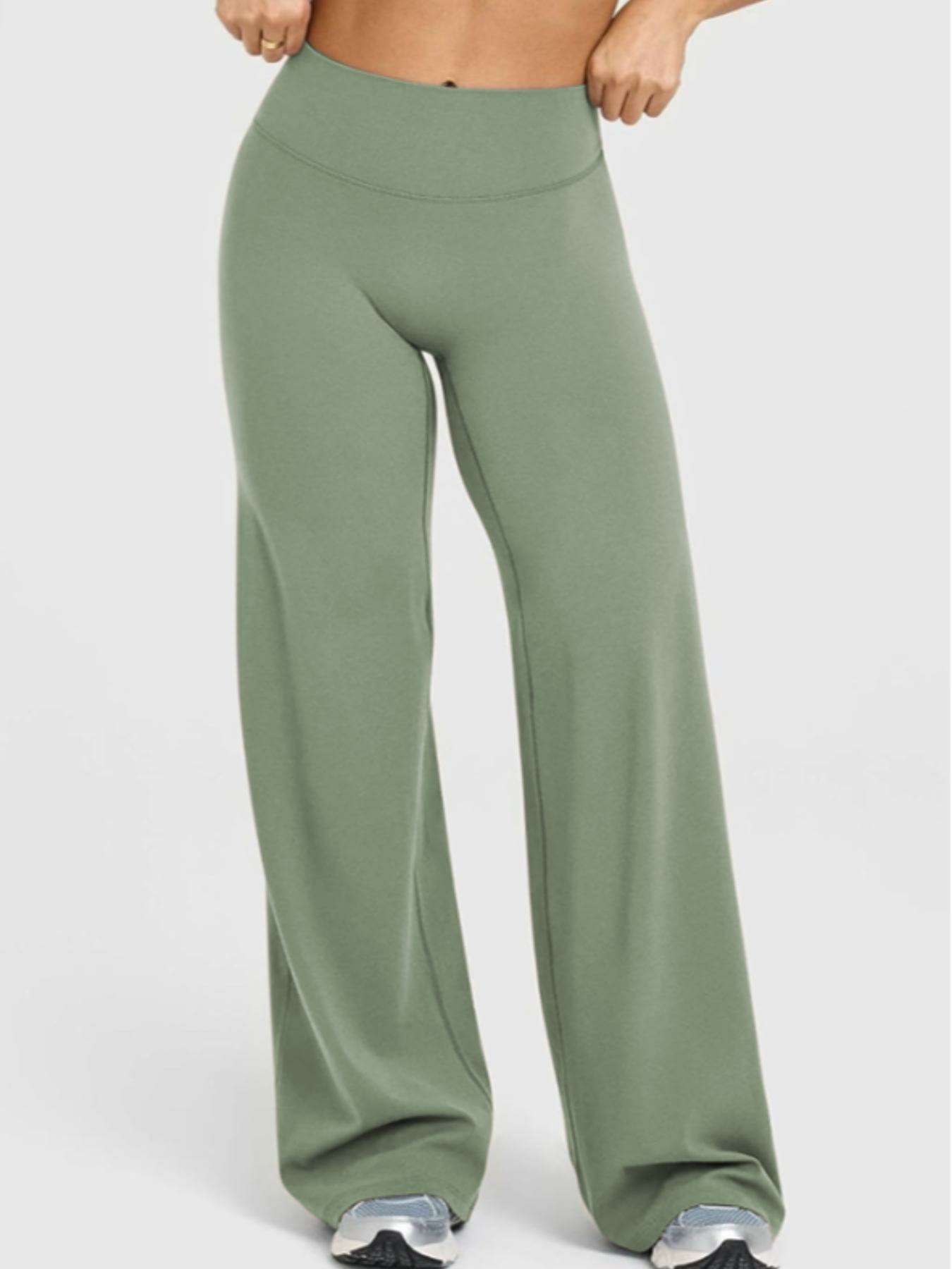 Women's Casual Wide Leg Sport Pants, Casual Sporty Trousers