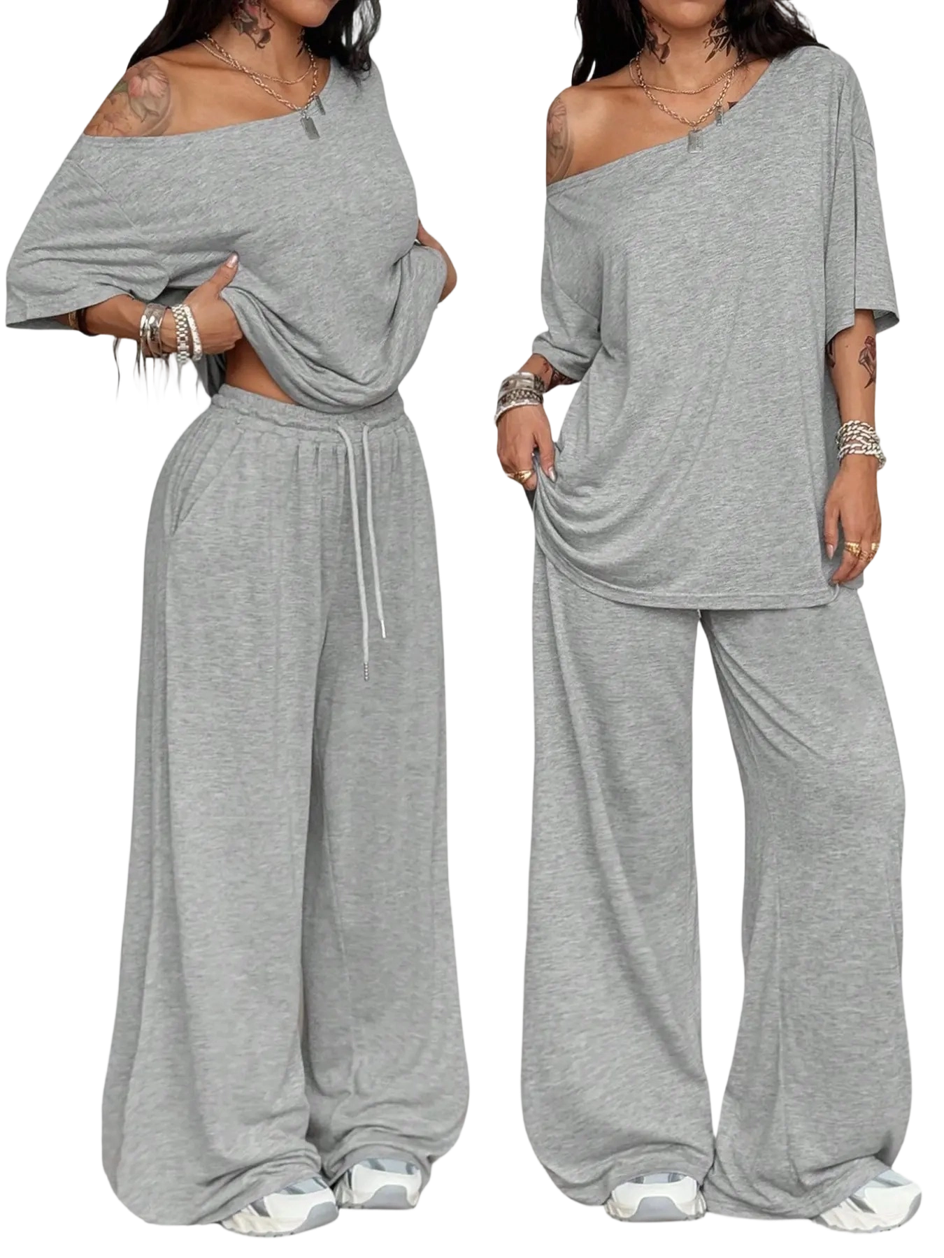 Women's Wide-Leg Lounge Set