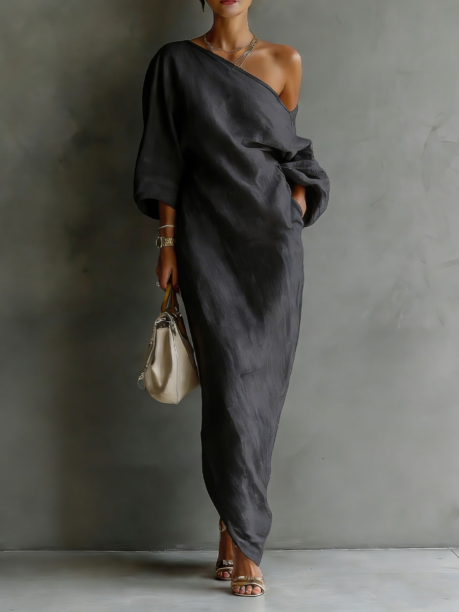 Women's Casual Off-the-shoulder Dress