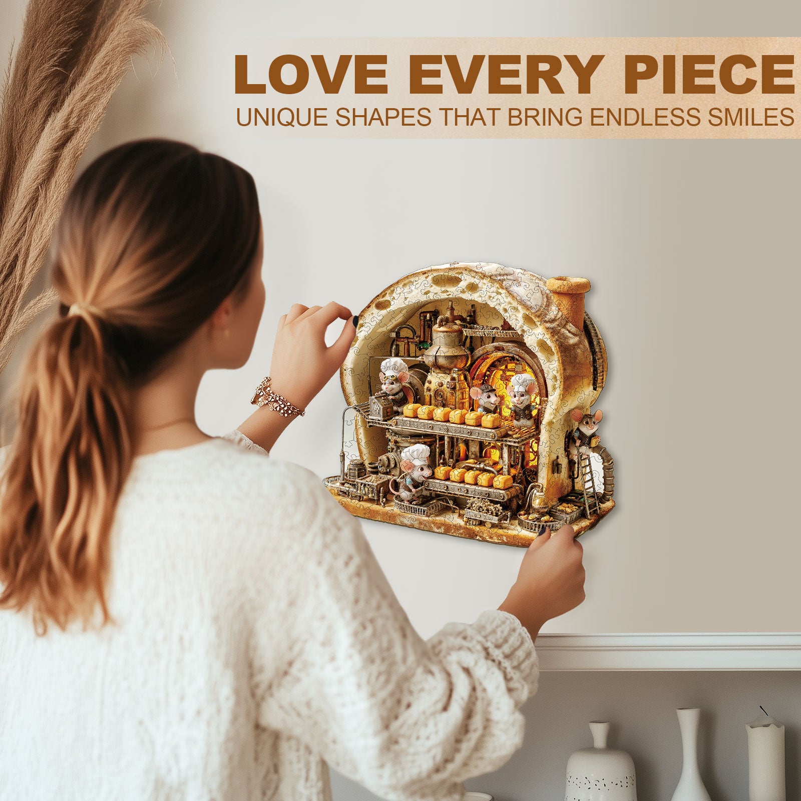 Mouse Bakery Wooden Jigsaw Puzzle