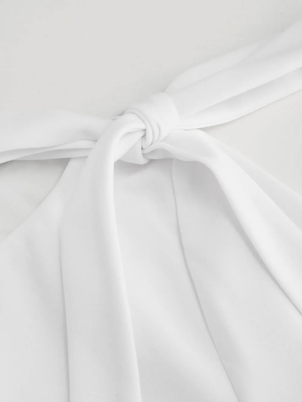 Boat Neck Gingham Bowknot Ruched Long Sleeve Top