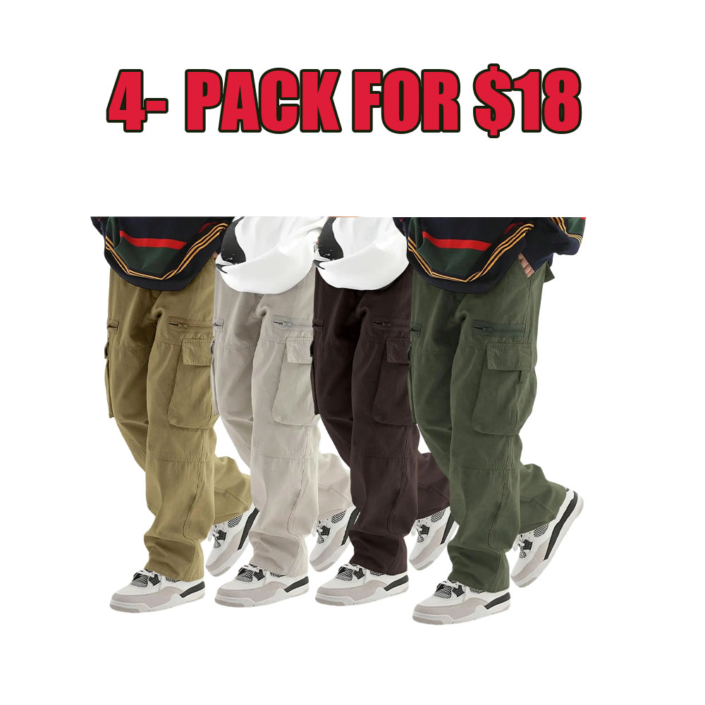 Everyday Utility Cargo Pants (Unisex Loose Fit)