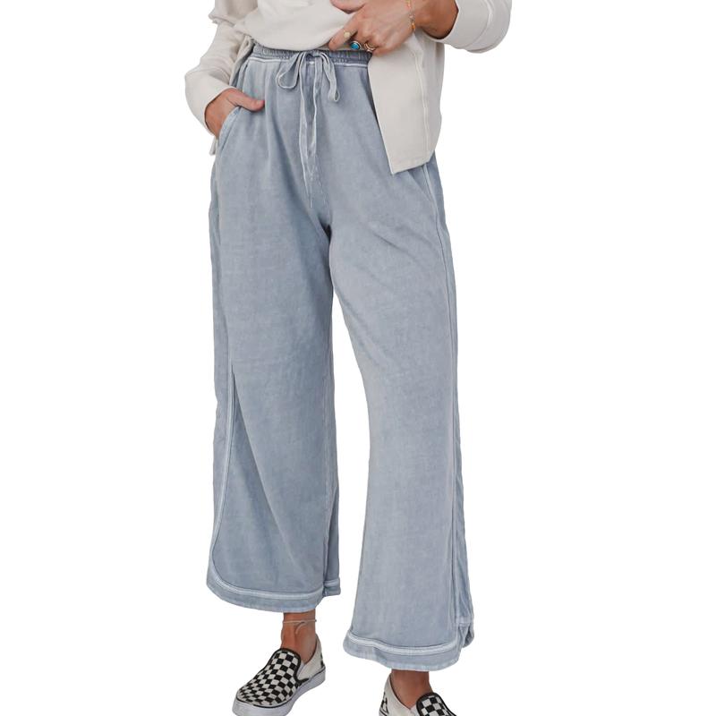 Comfy Wide Leg Pants with Pockets – High Waist
