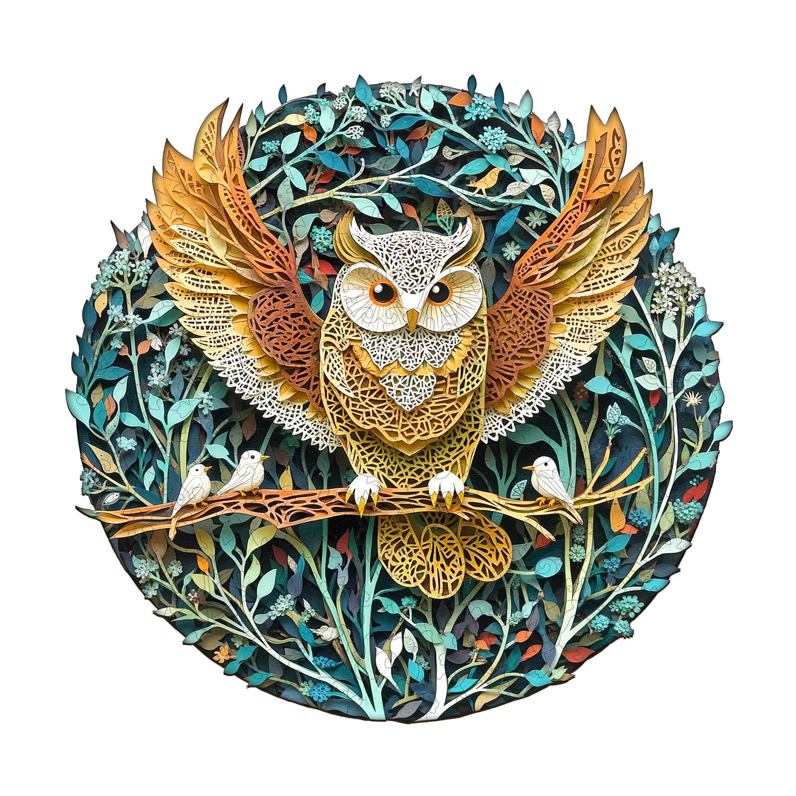 Forest Dreamers-Owl Wooden Jigsaw Puzzle