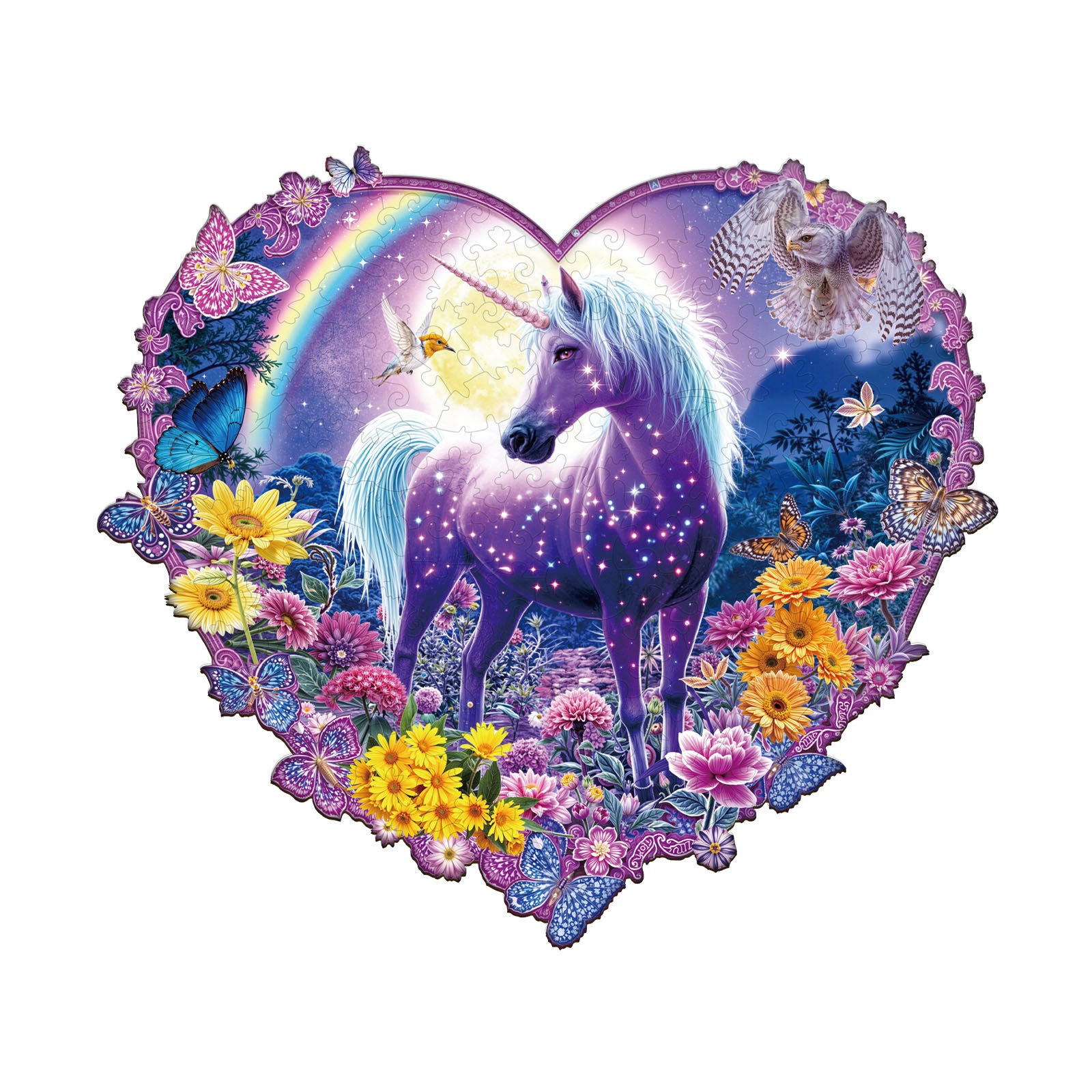 Moonlight Mirage Wooden Jigsaw Puzzle