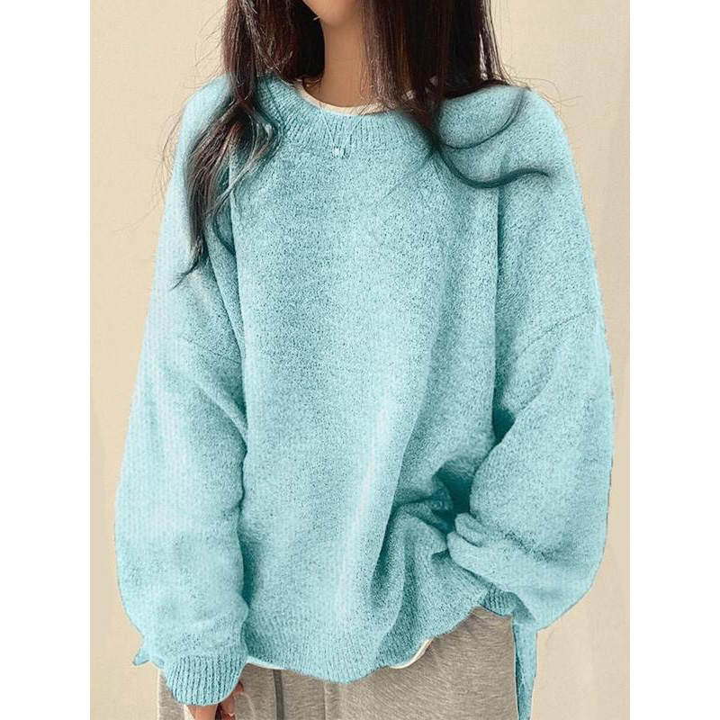 Cozy Split Hem Knit Sweater