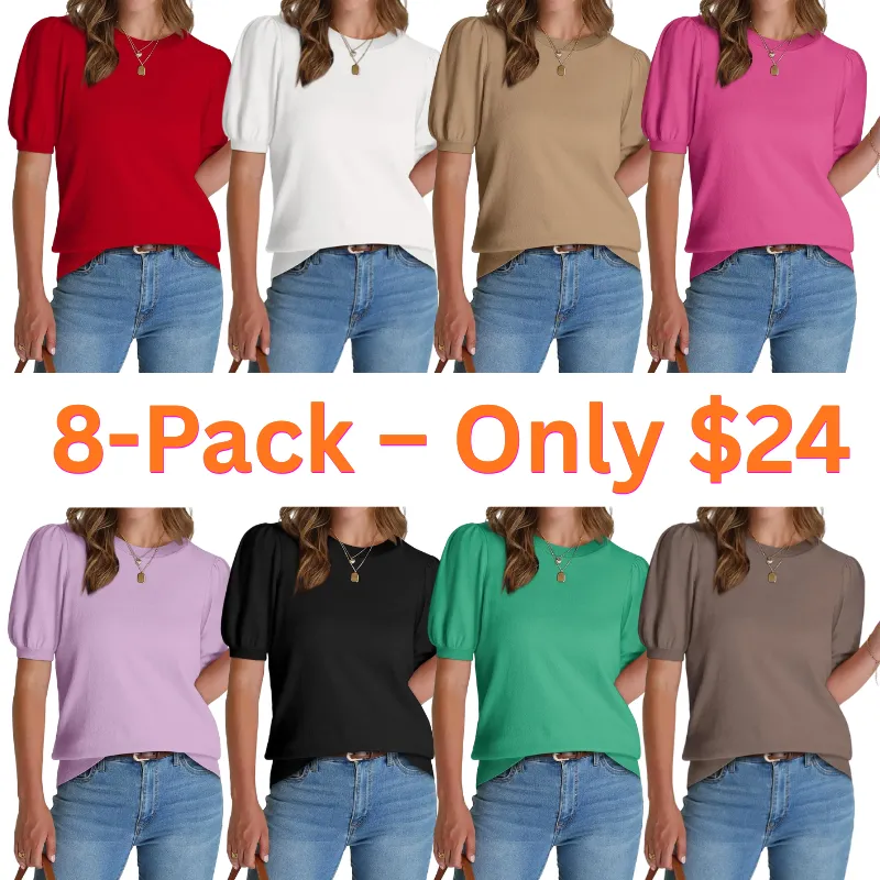 Women's Puff Sleeve Knit Sweater(New Arrivals)