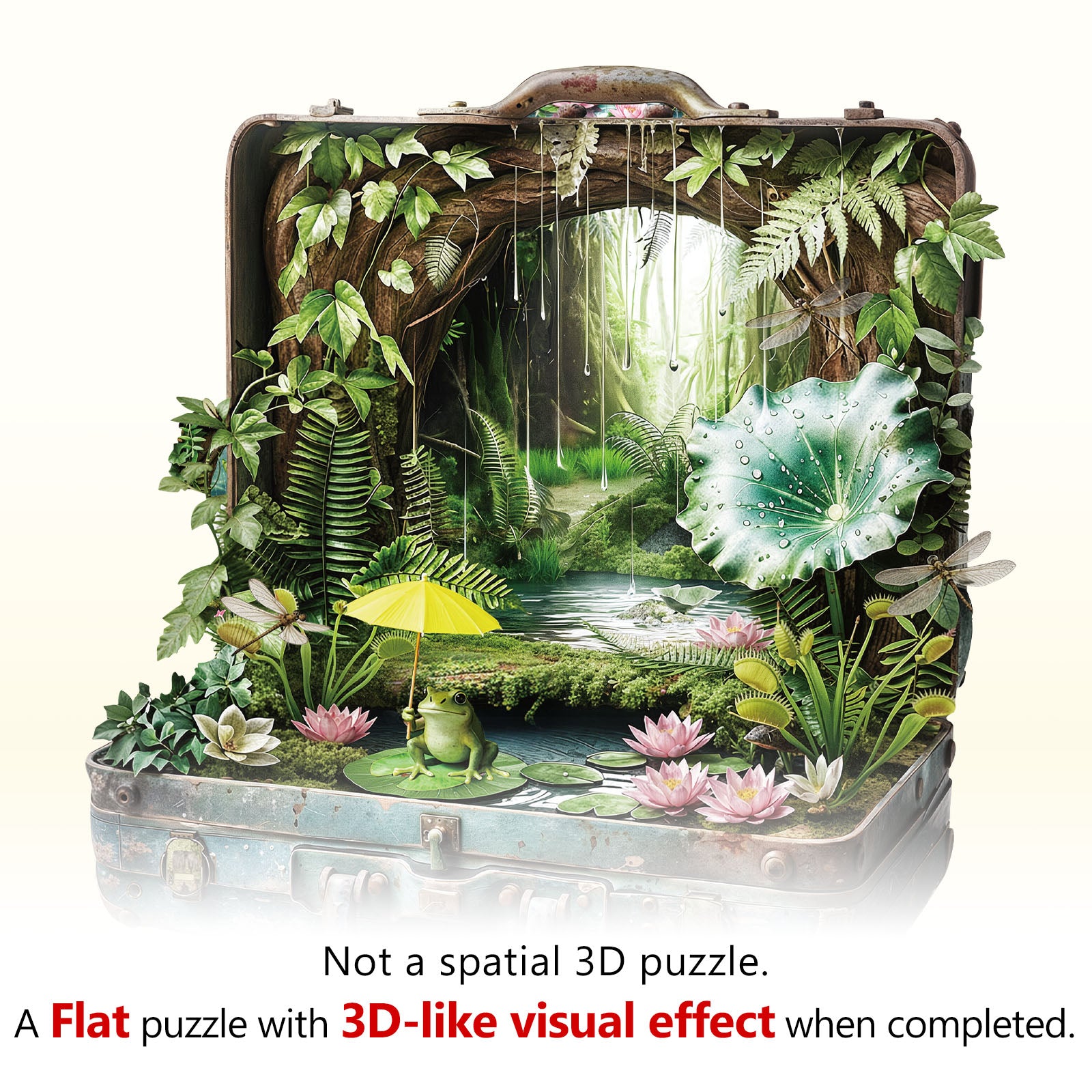 Rainforest Suitcase Wooden Jigsaw Puzzle