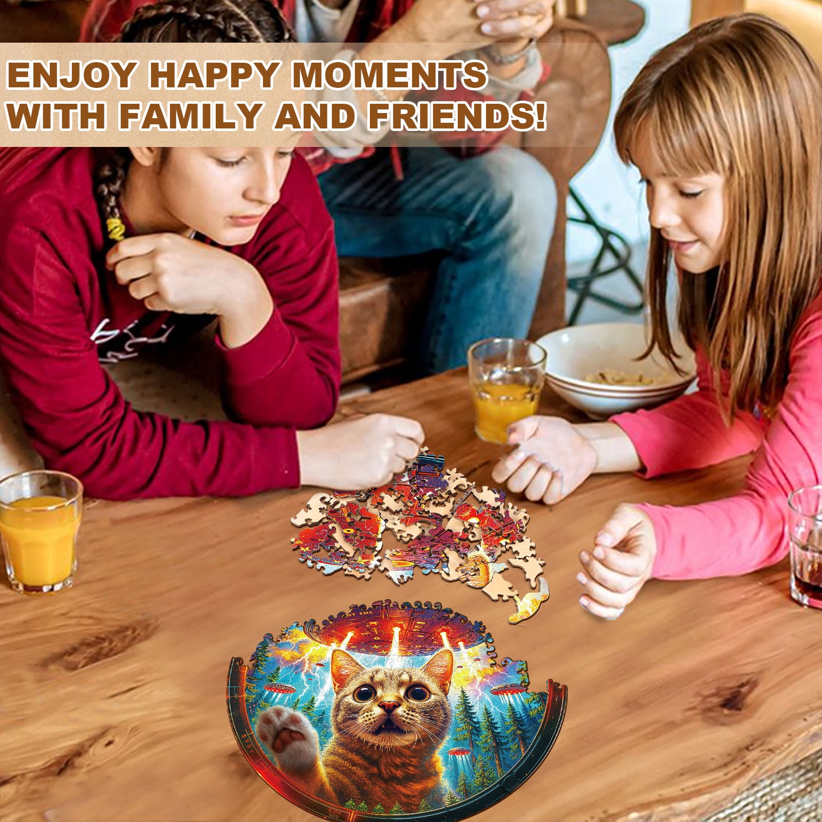 Save Kitty Wooden Jigsaw Puzzle