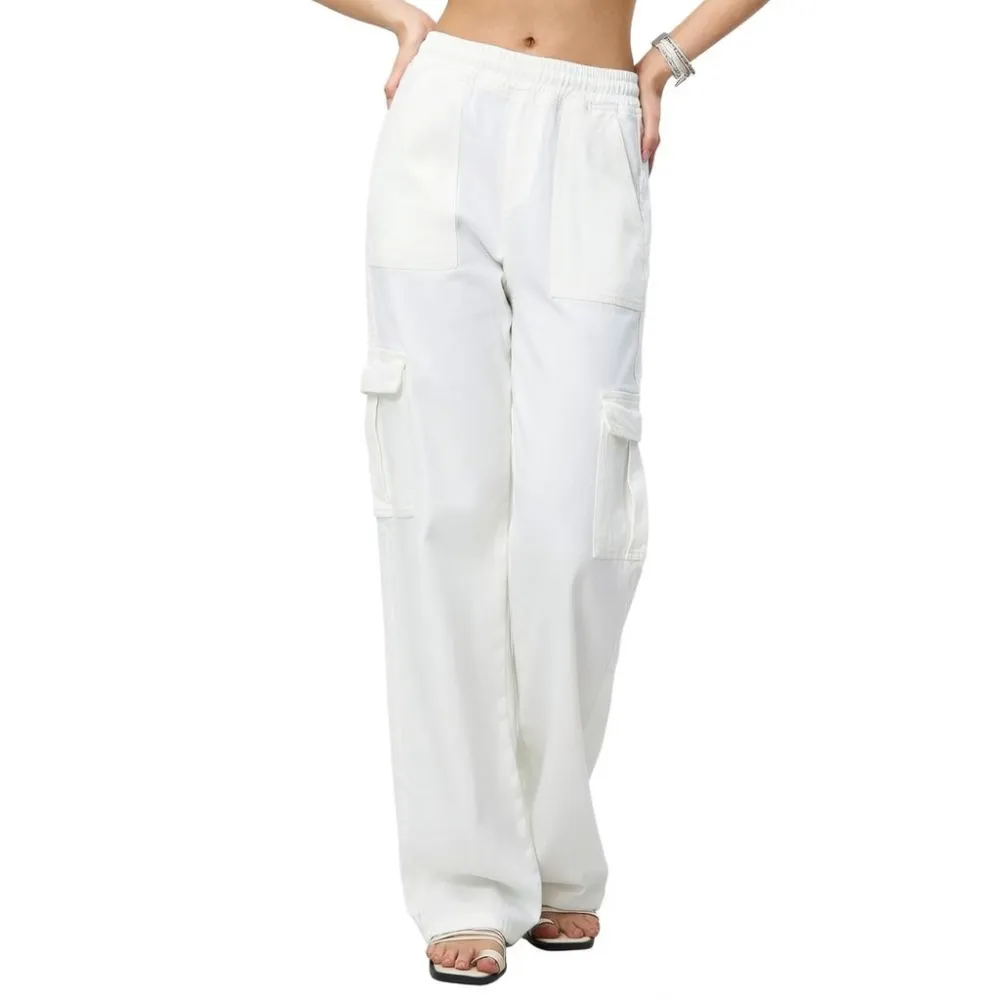 Women's High Waist Leopard Cargo Pants
