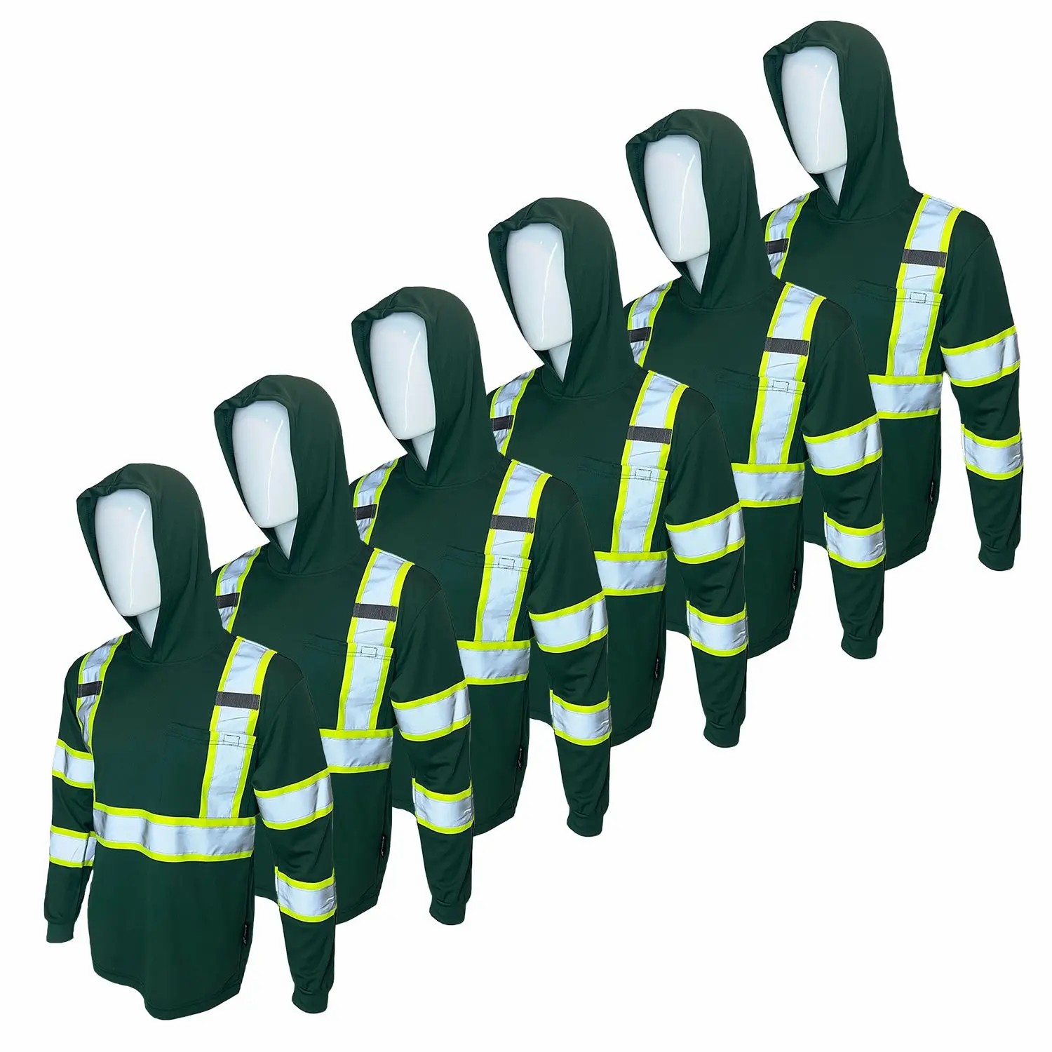 🔥🔥Tuglow Class 3 Premium Hi-Vis Long Sleeve Hoodie - Ultimate Work Protection