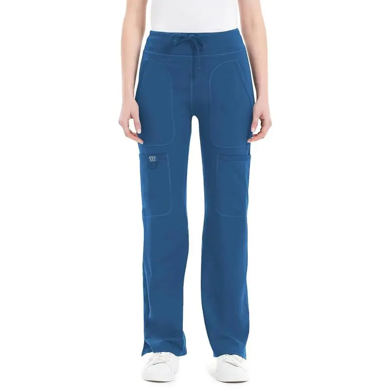 Women’s High-Waist Straight-Leg Athletic Pants with Pockets, Stretchy Workout Joggers