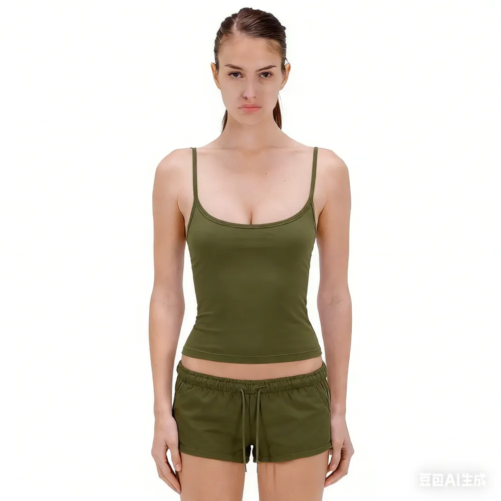 Sculpting Sueded Cropped Tank Top
