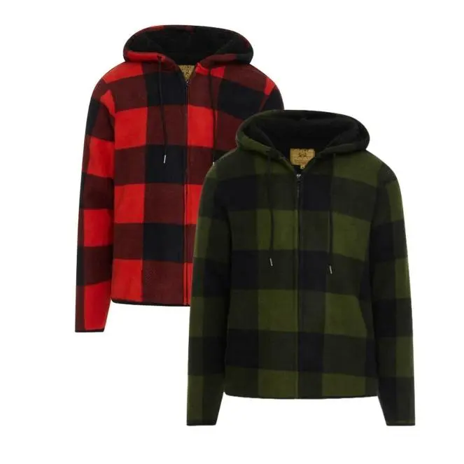 Unisex Heavyweight Sherpa-Lined Zip Hoodie Sweater