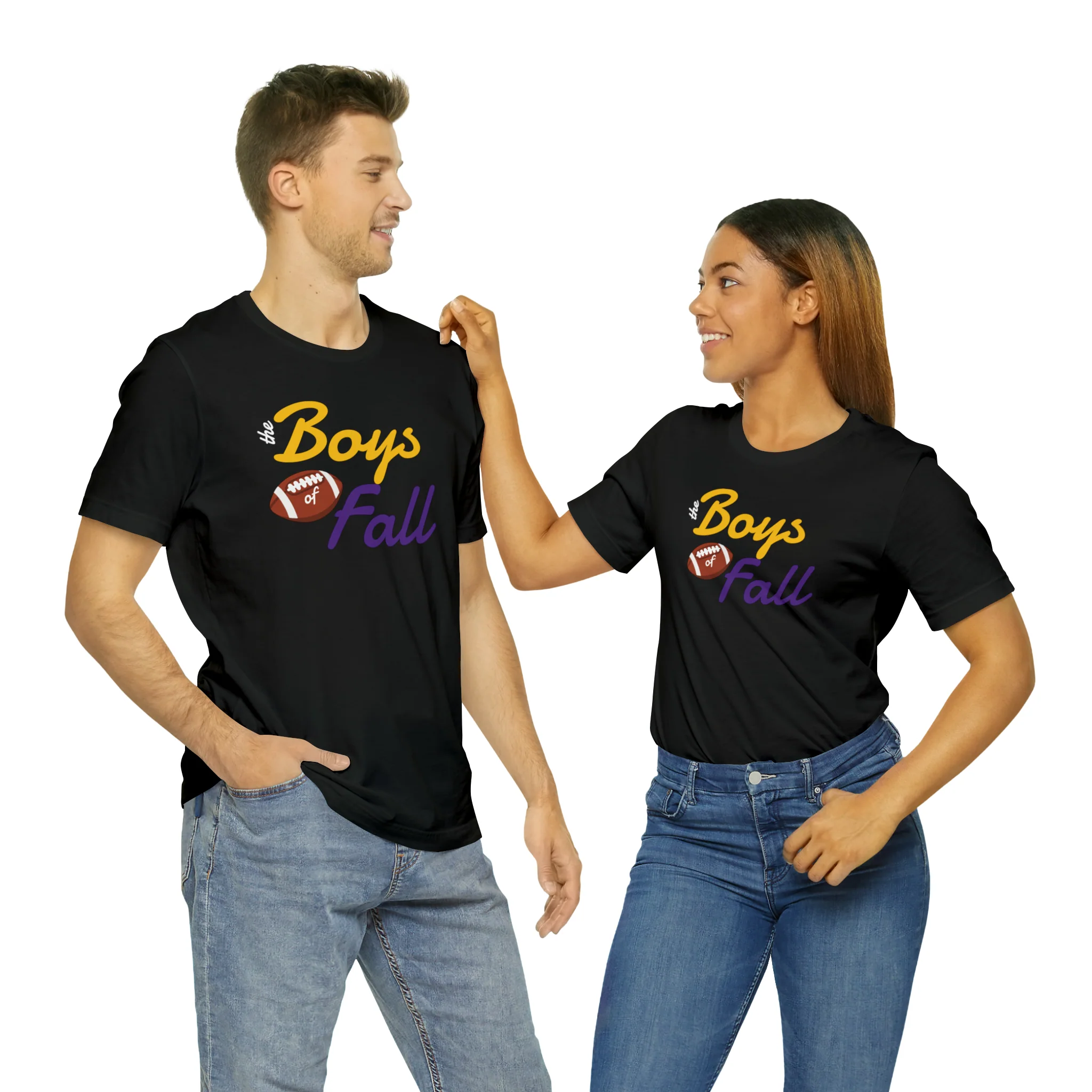 Boys of Fall Football Patch Unisex Softstyle T-Shirt
