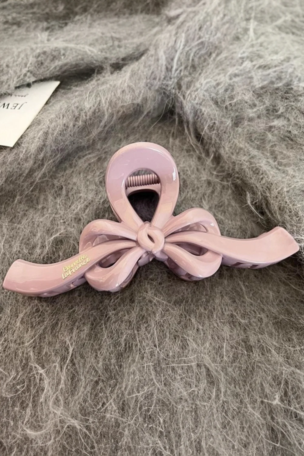 Sachet Pink Sweet Bow Knot Large Hair Claw Clip