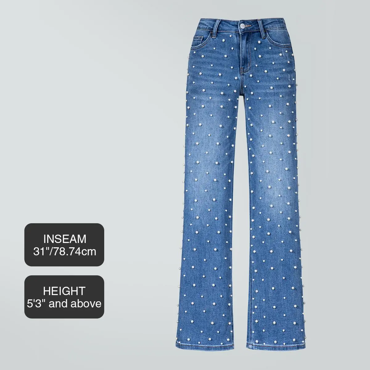 Mid-low Rise Baggy Jeans