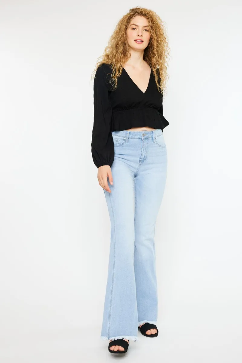 High Rise Curvy Flare Jeans