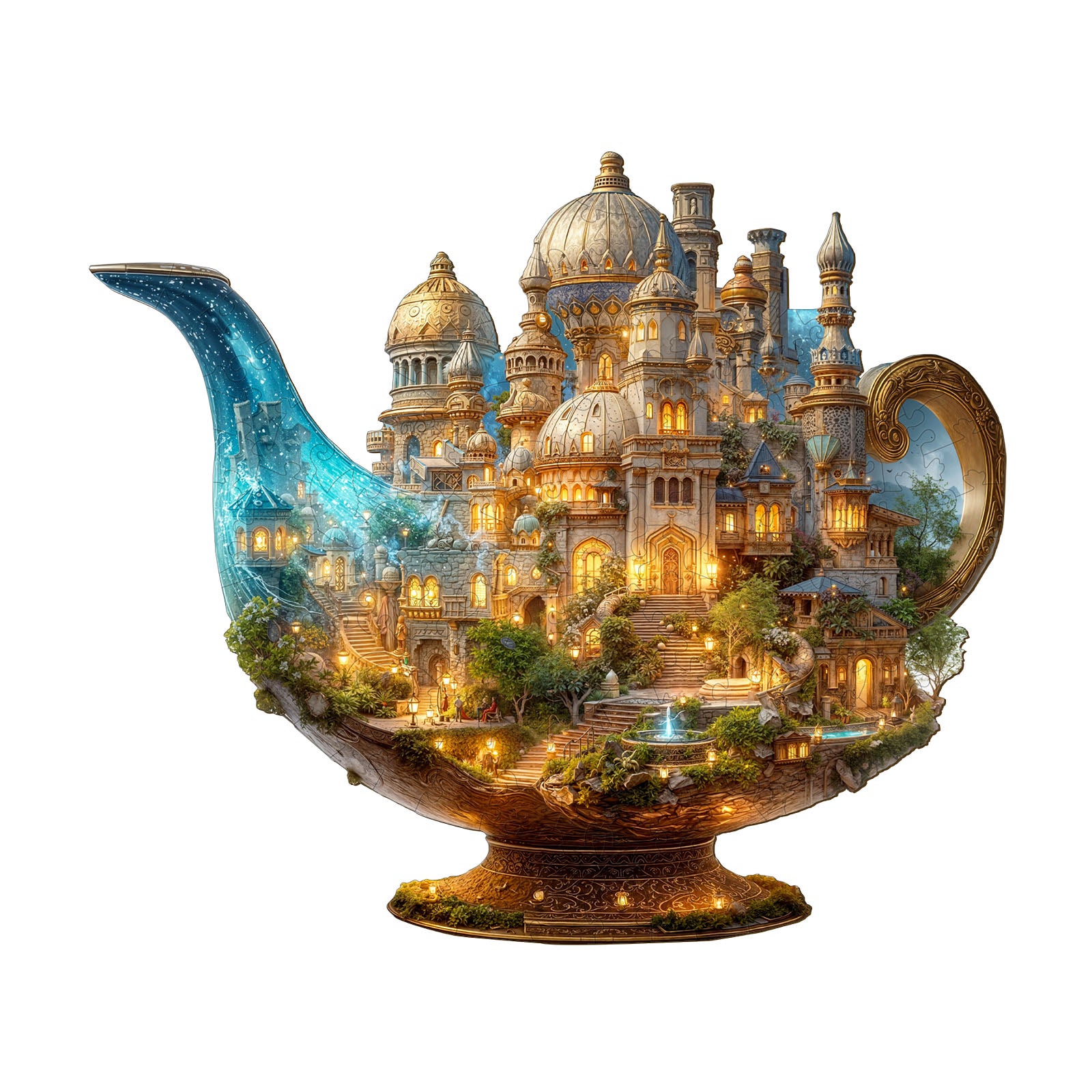 Magic Lamp World Wooden Jigsaw Puzzle