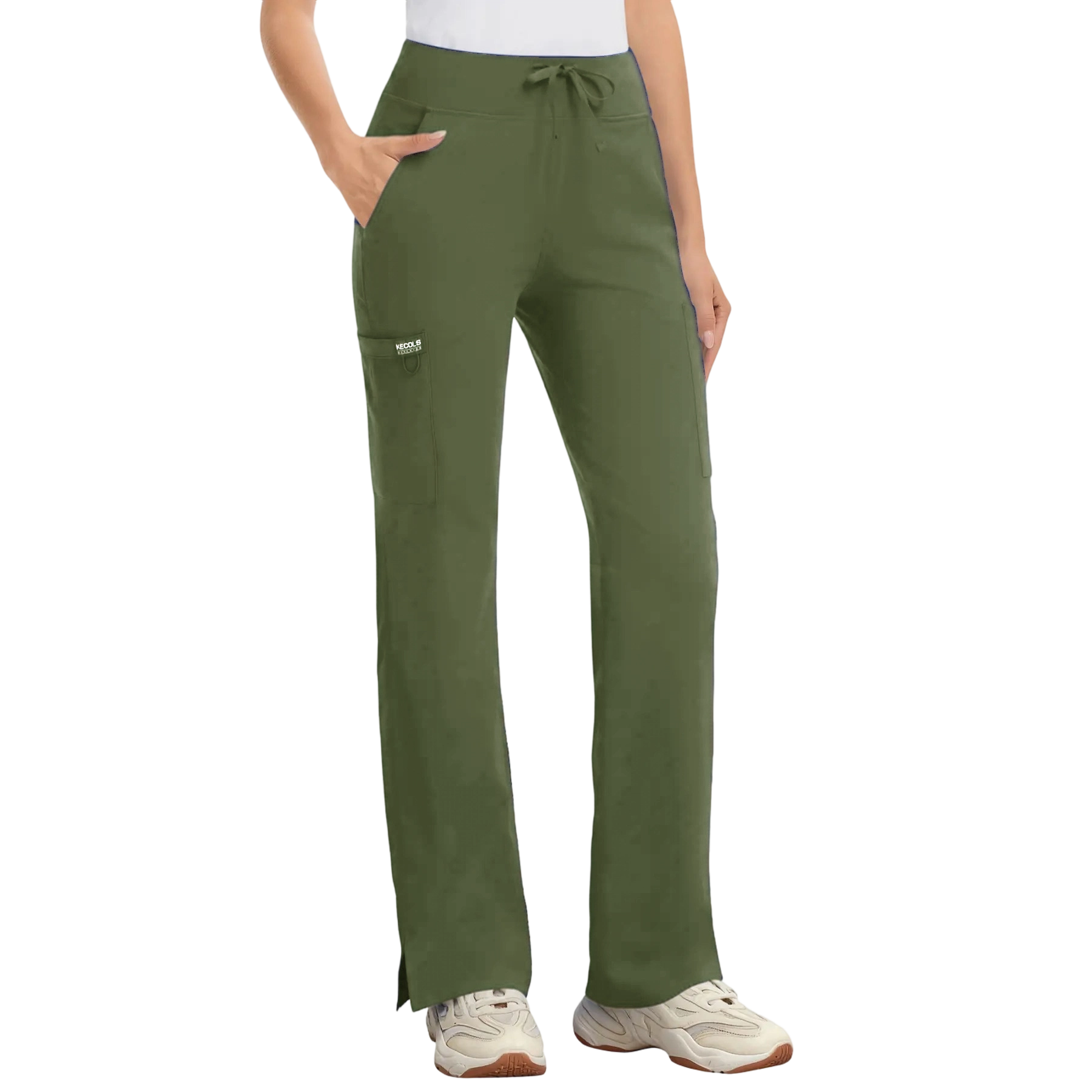 👖 Women’s High-Rise Stretch Scrub Pants – 5 Pocket Medical Work Pants