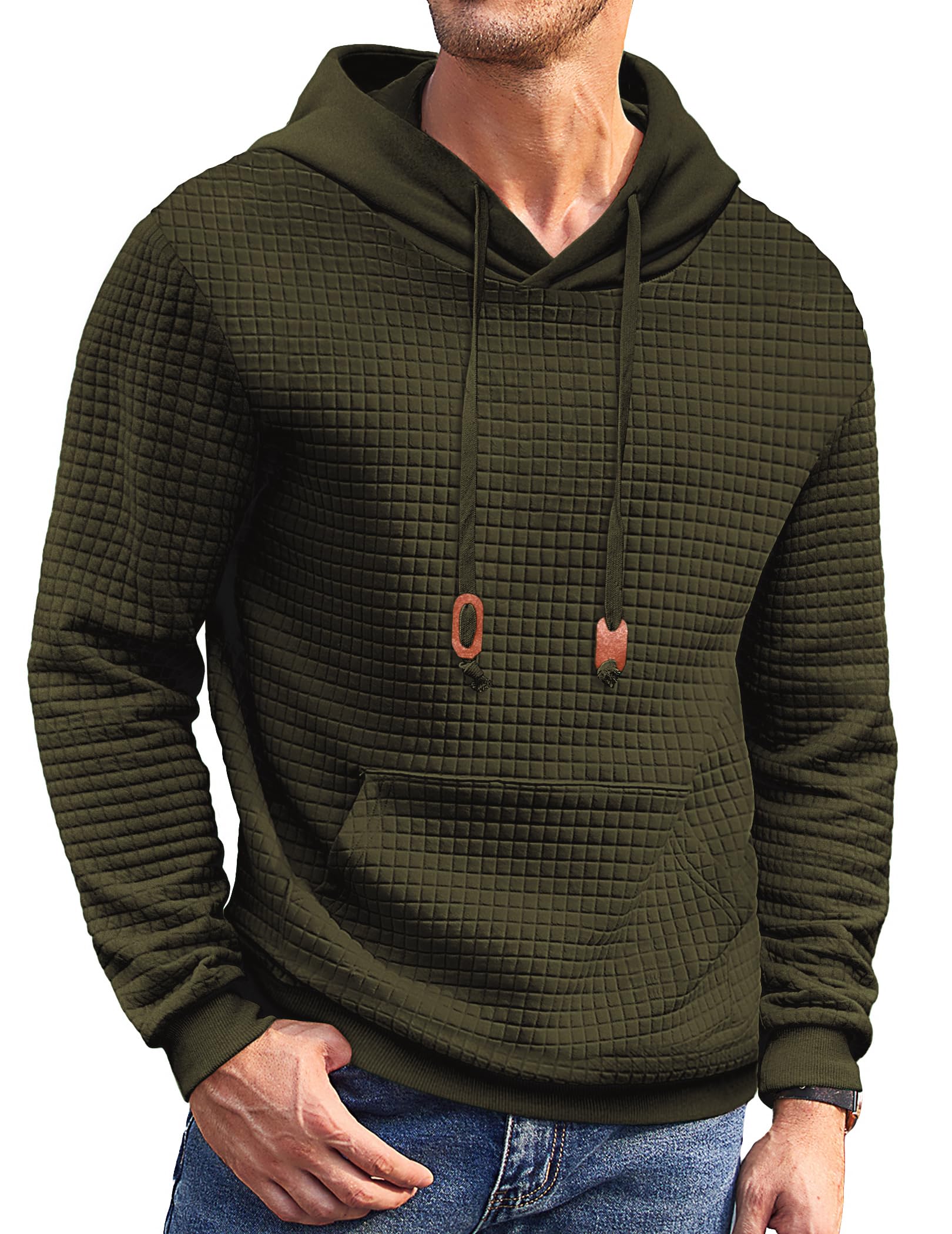 Men’s Athletic Pullover Hoodie with Kangaroo Pocket