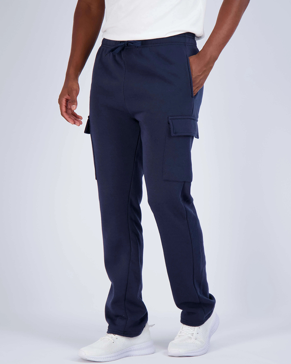 6 Pack: Men's Tech Fleece Open Bottom Cargo Sweatpants with Pockets (SIZE:XS-6XL)