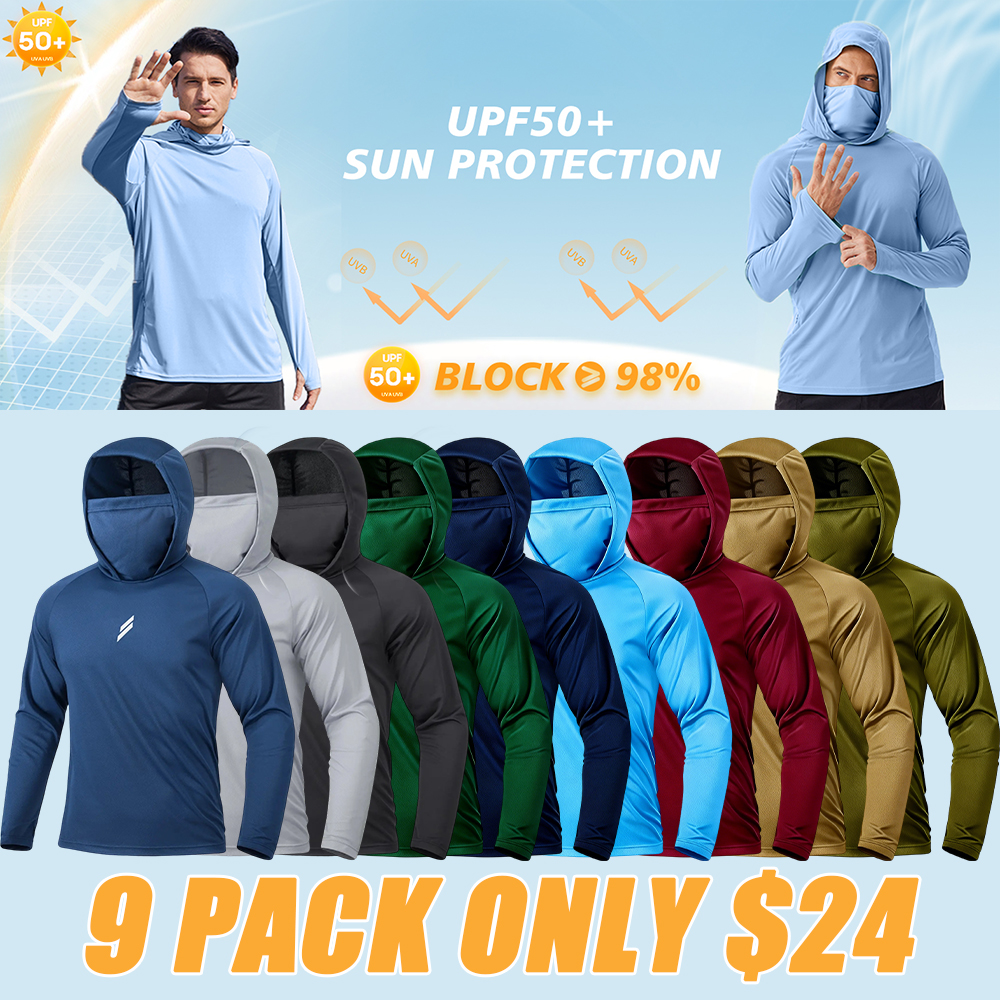 Men's UPF 50+ Sun Protection Hoodie ☀️