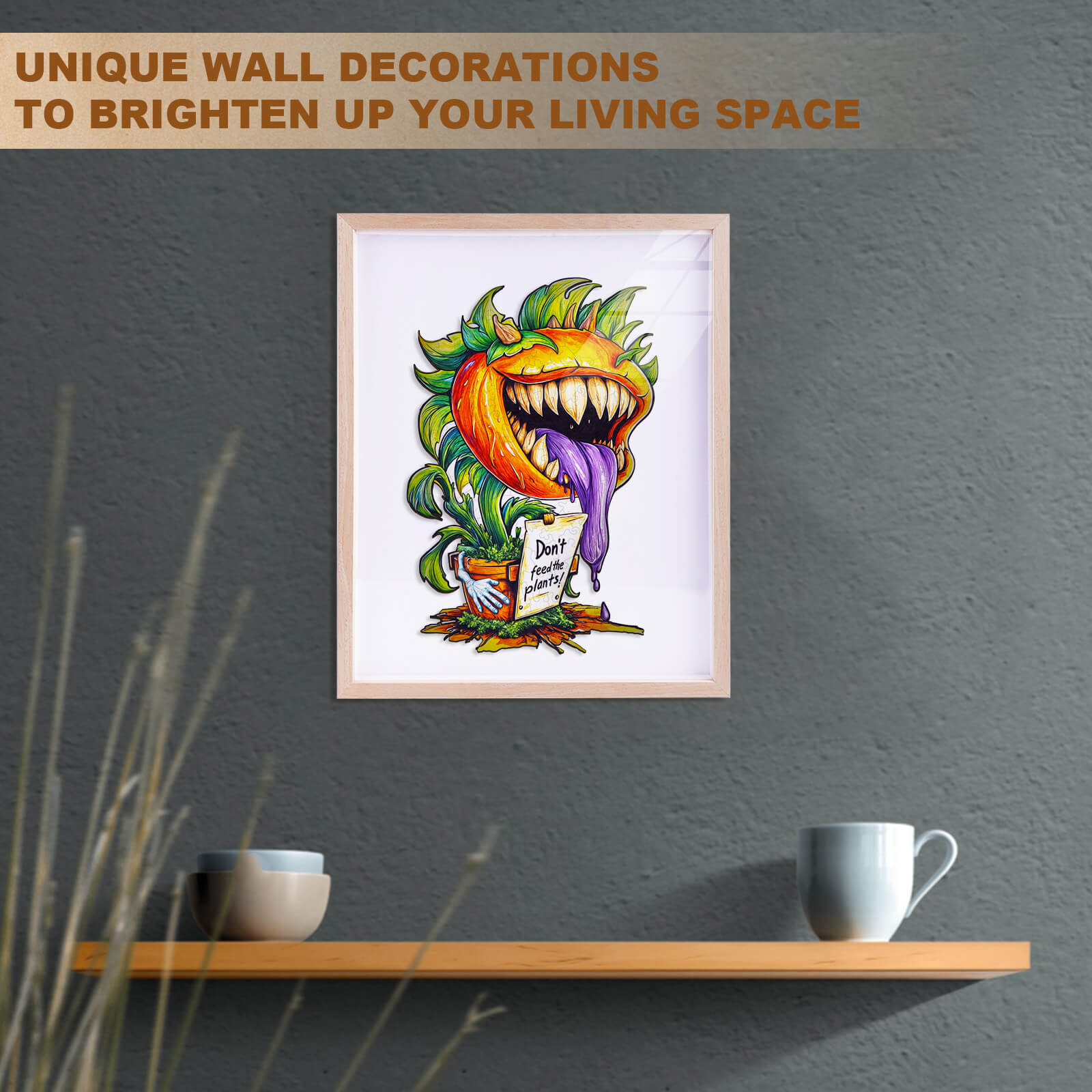 Man-eating flower Wooden Jigsaw Puzzle