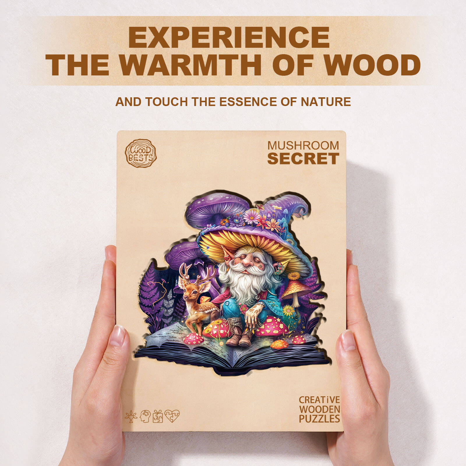 Mushroom Secret Wooden Jigsaw Puzzle