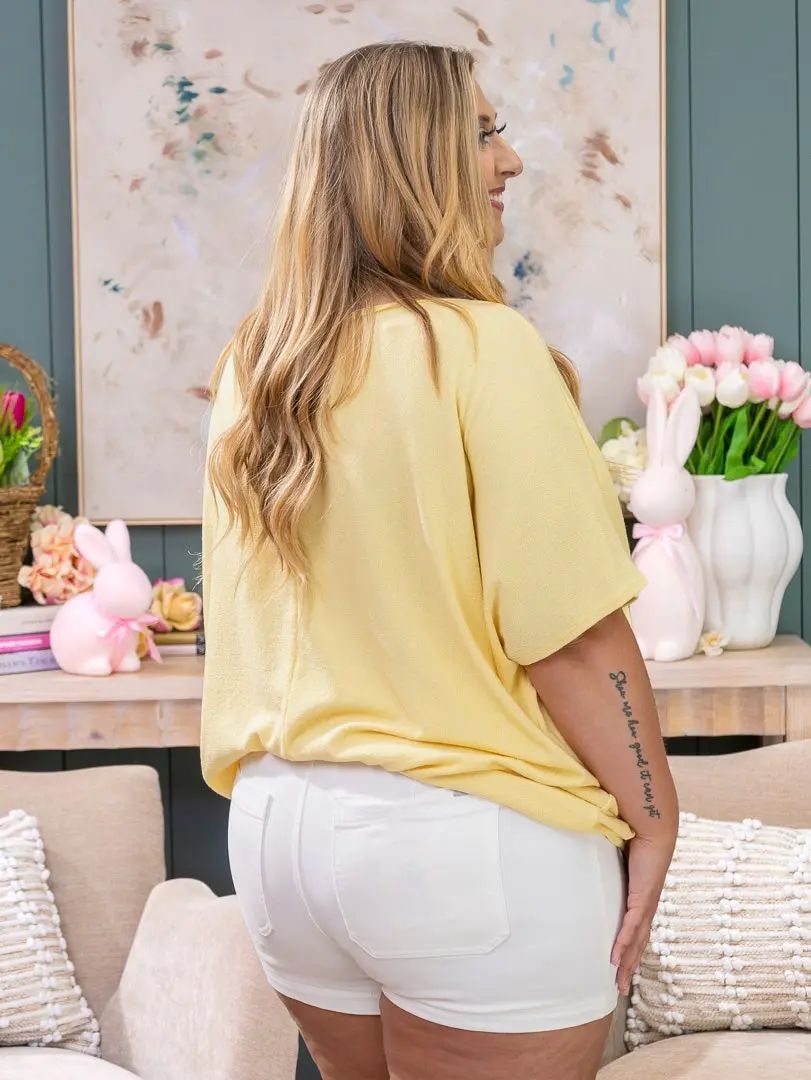 Women's Dreamy Dolman Short Sleeve Knit Top