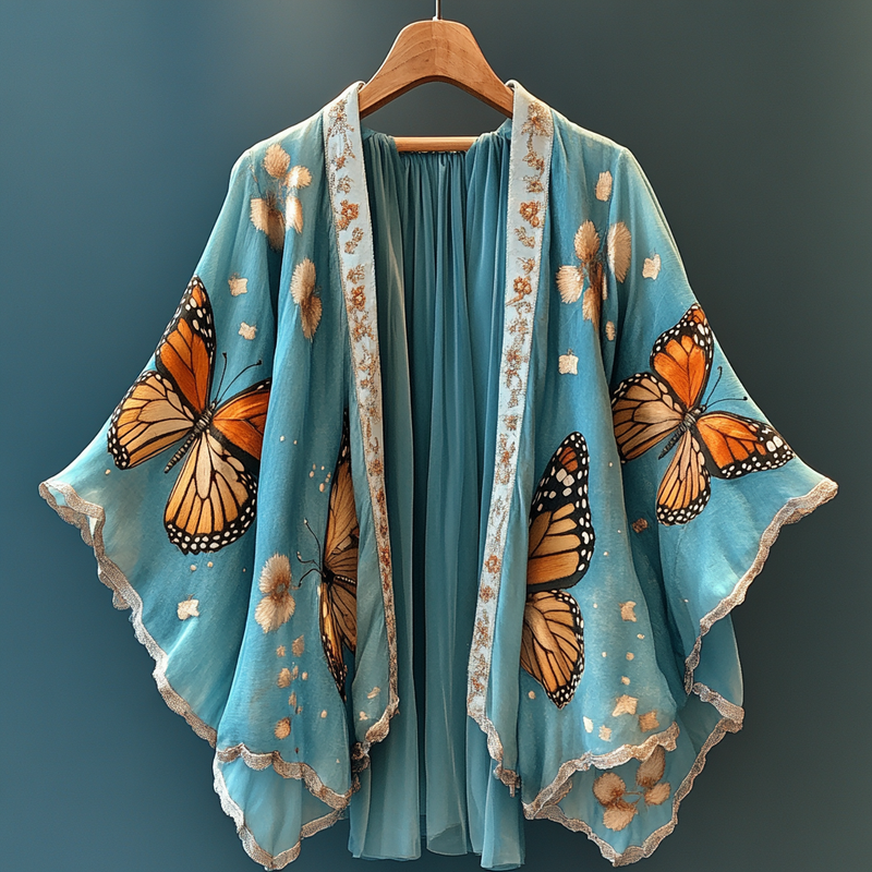 Summer original design elegant handmade animal theme cardigan7b59