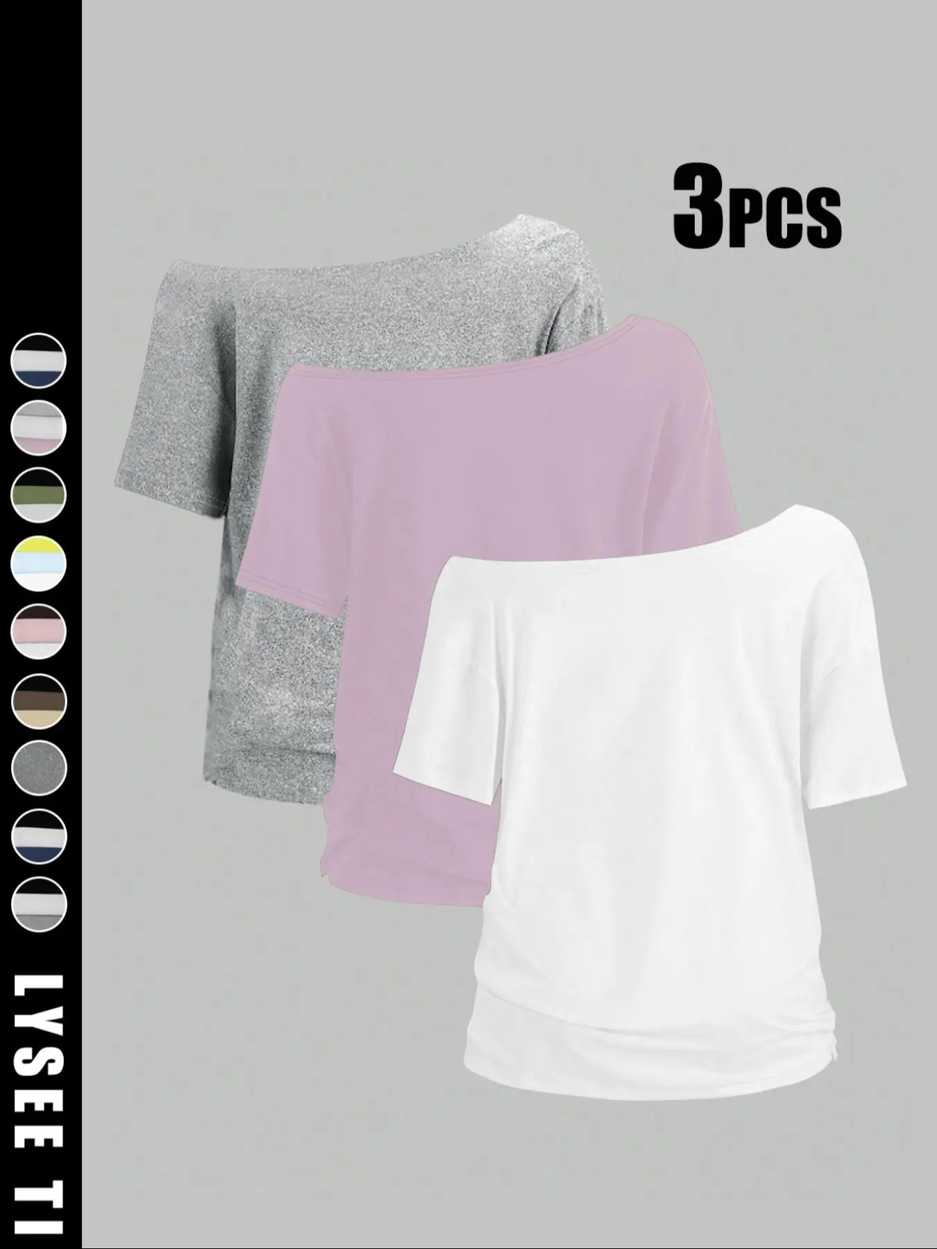 Women's Solid Color Tee, Casual Basic Short Sleeve T-shirt, Top for Daily Wear, Ladies Clothes for All Seasons, Womenswear