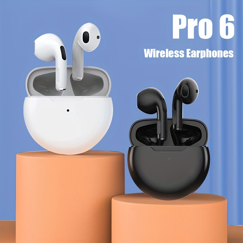 New Pro 6 Tws Waterproof In-Ear Hi-fi Stereo Wireless Earbuds Sports Life Headphones