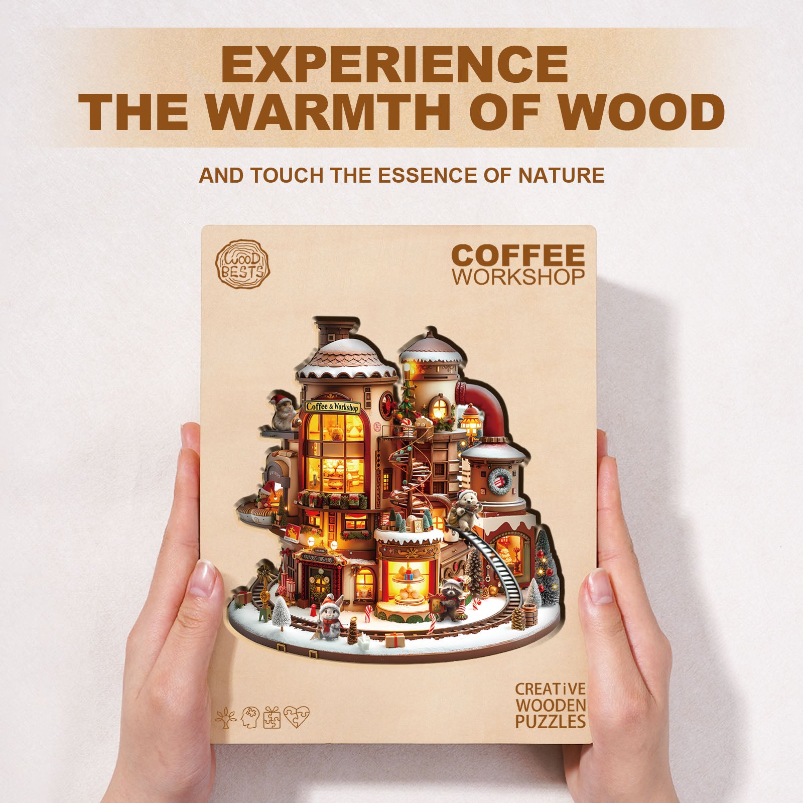 Coffee Workshop Wooden Jigsaw Puzzle