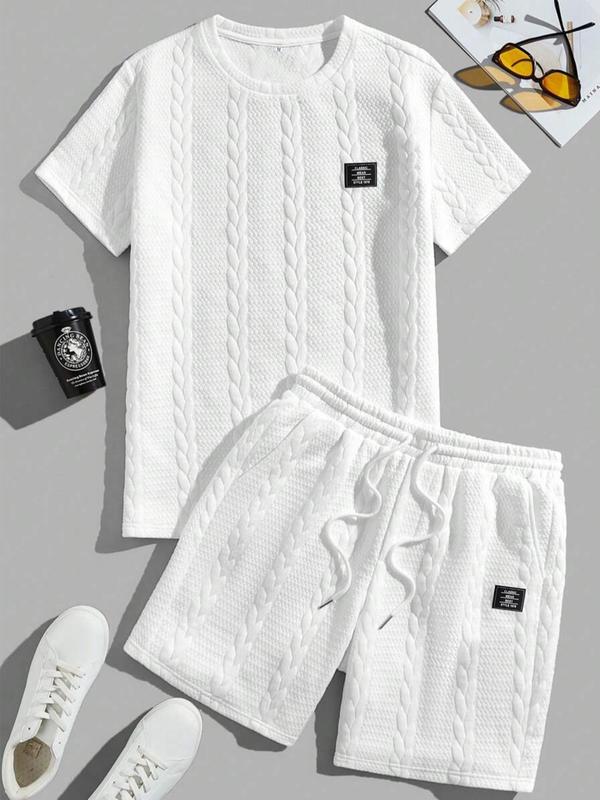 🔥🔥Men’s Casual T-Shirt & Drawstring Shorts Set (Regular Fit)