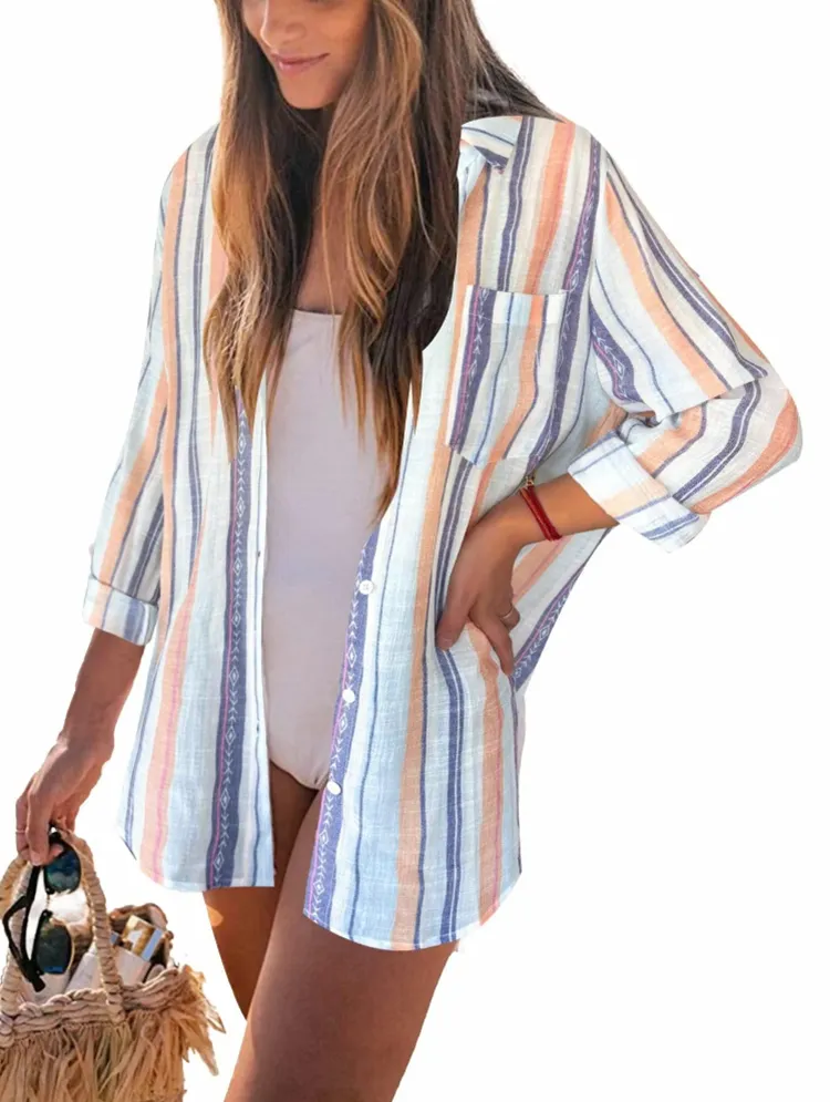 Women's Boho Semi-Sheer Beach Cover Up