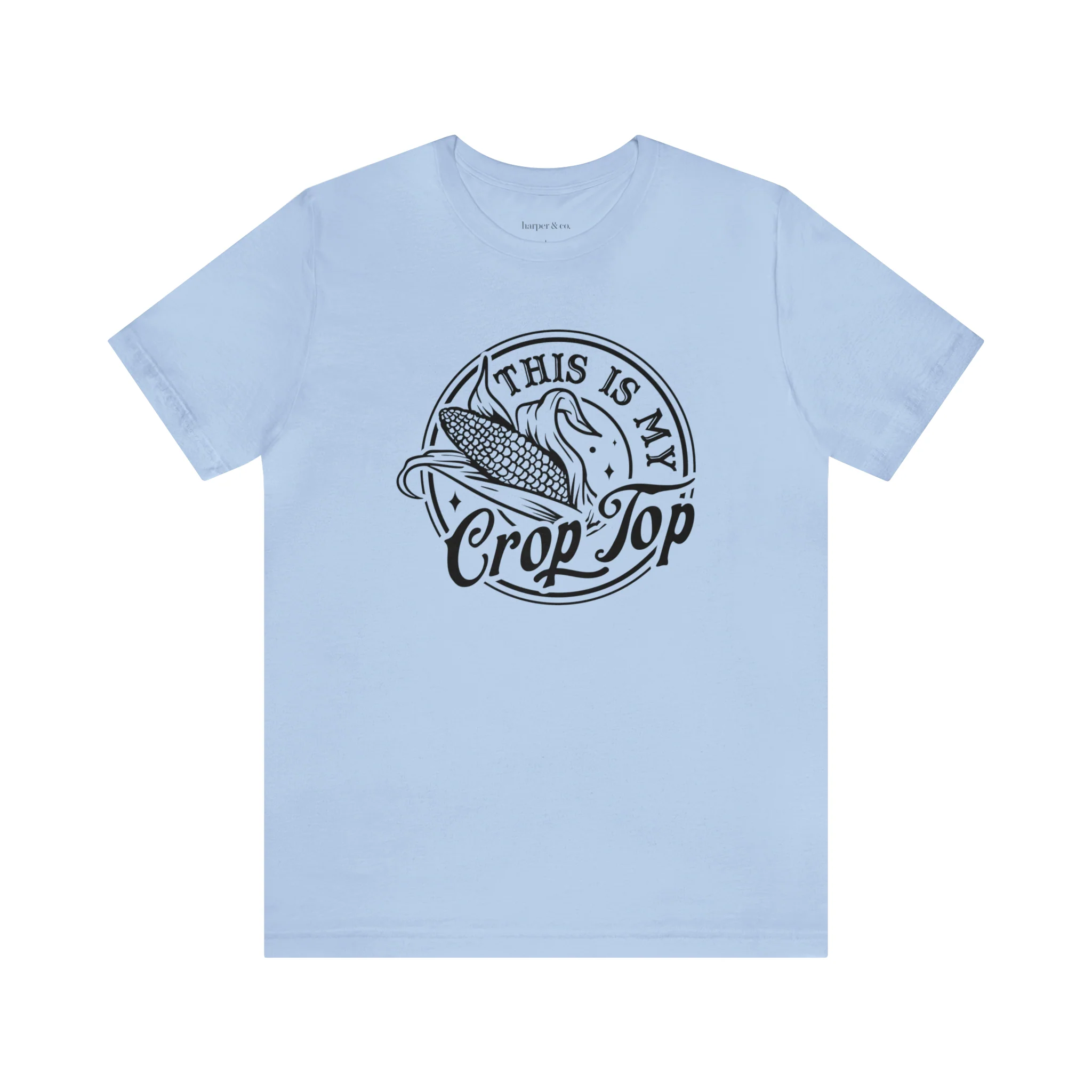 Crop Top Unisex Jersey Short Sleeve Tee