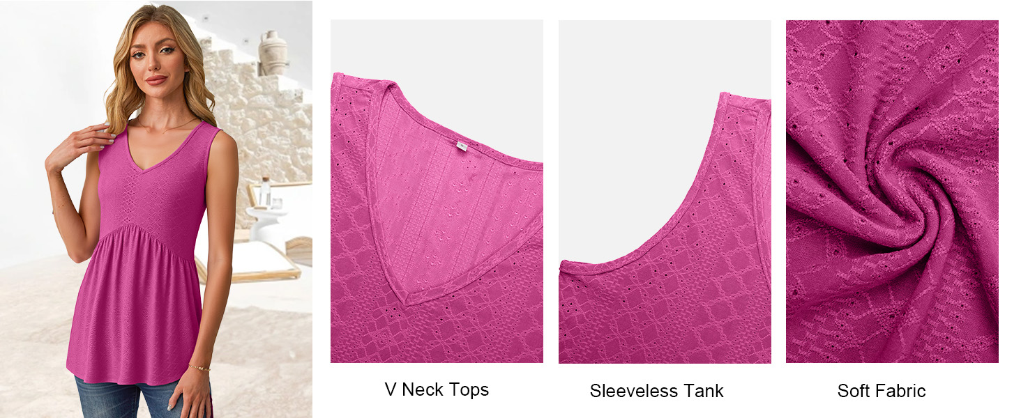 Women's Flowy Babydoll Peplum Tank Top