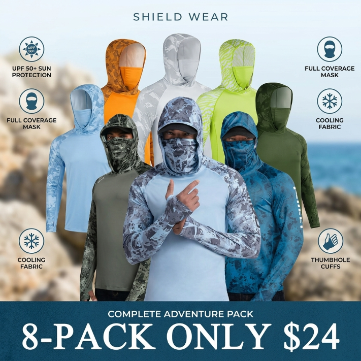 ☀️☀️☀️Men’s UPF 100 Sun Protection Hoodie with UV Detection