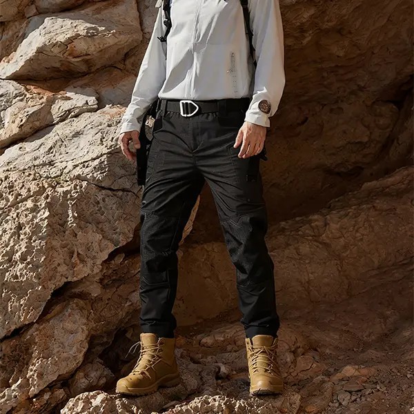 Men's Tactical Work Pants are equipped with a stretched waistband and pockets