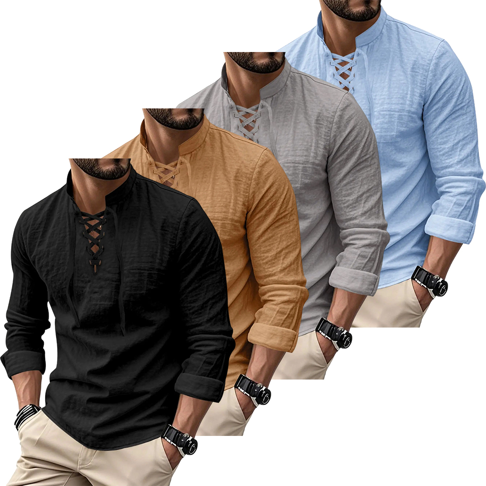 Men's Lightweight Breathable Linen Shirt