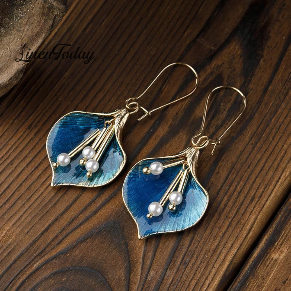 Pearl tassel ear jewelry long accessories