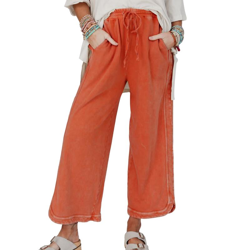 Comfy Wide Leg Pants with Pockets – High Waist