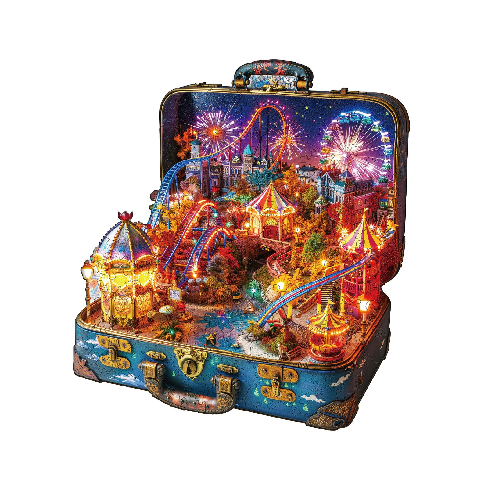 Neon Playground Wooden Jigsaw Puzzle