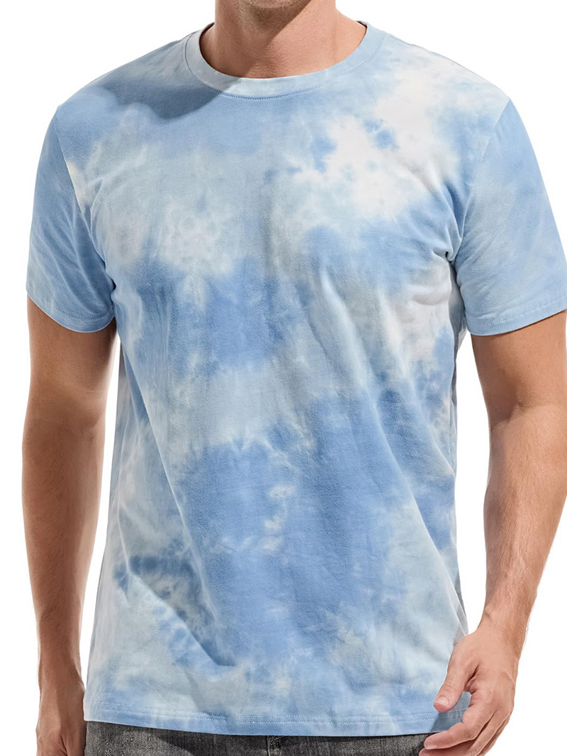 Men's Colorful Knitted Short Sleeve T-Shirt