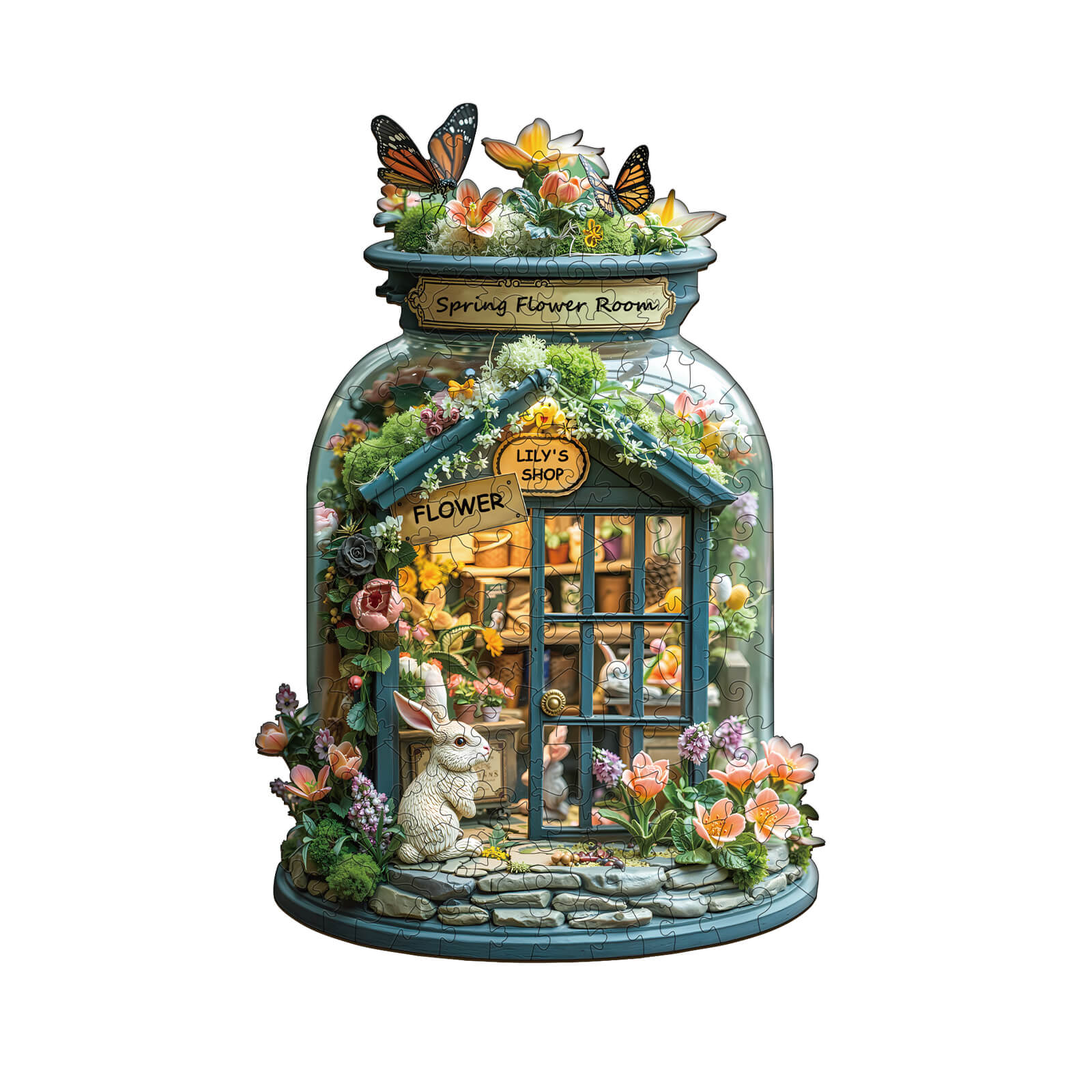 Lily's Flower Shop Wooden Jigsaw Puzzle