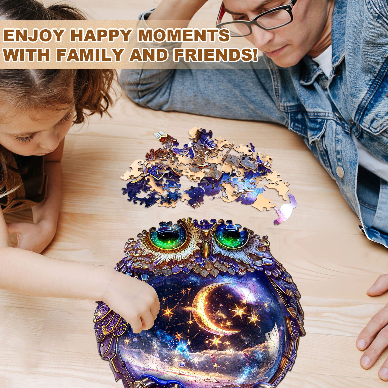 Moonlit Owl Wooden Jigsaw Puzzle