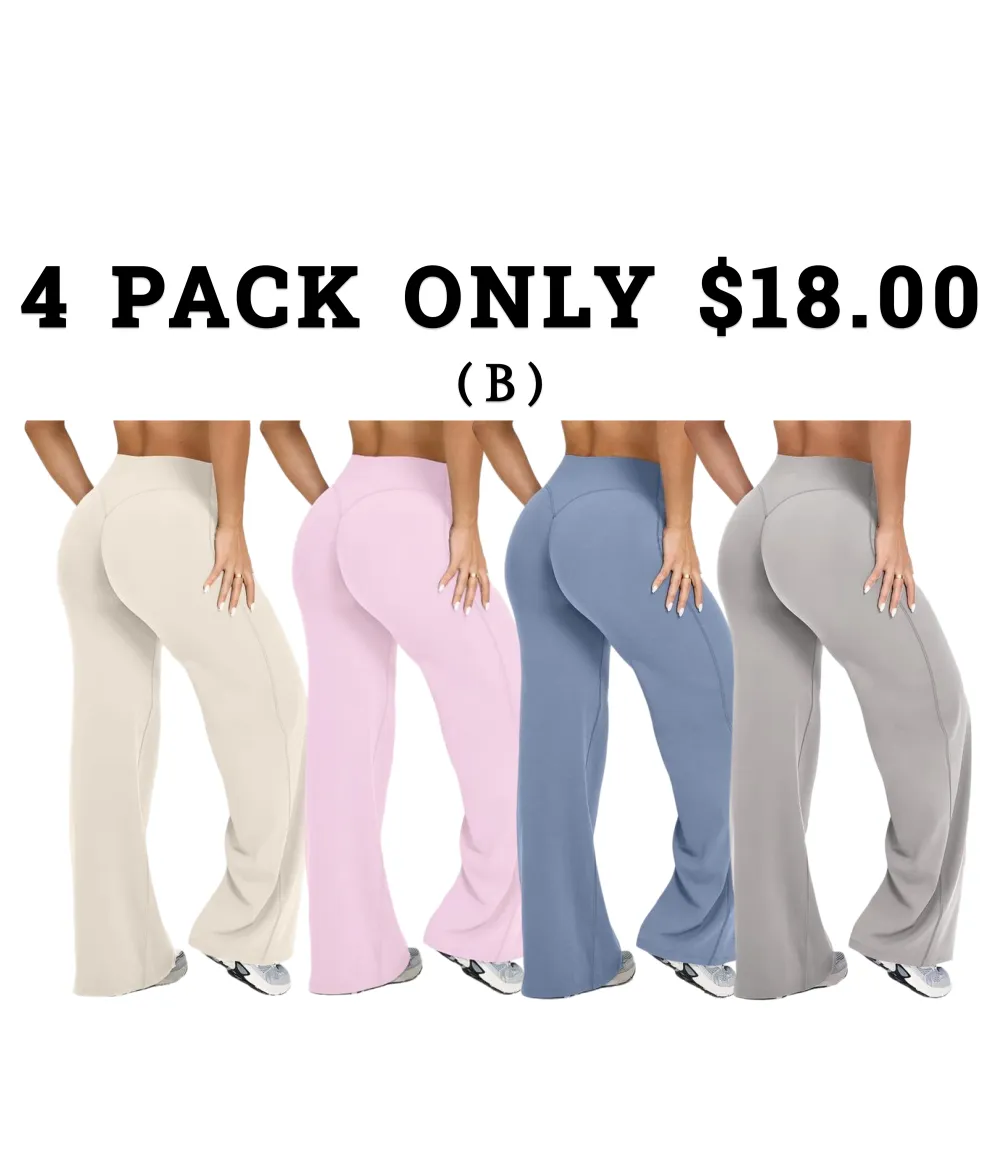 Straight Leg Bottoms Casual Pants