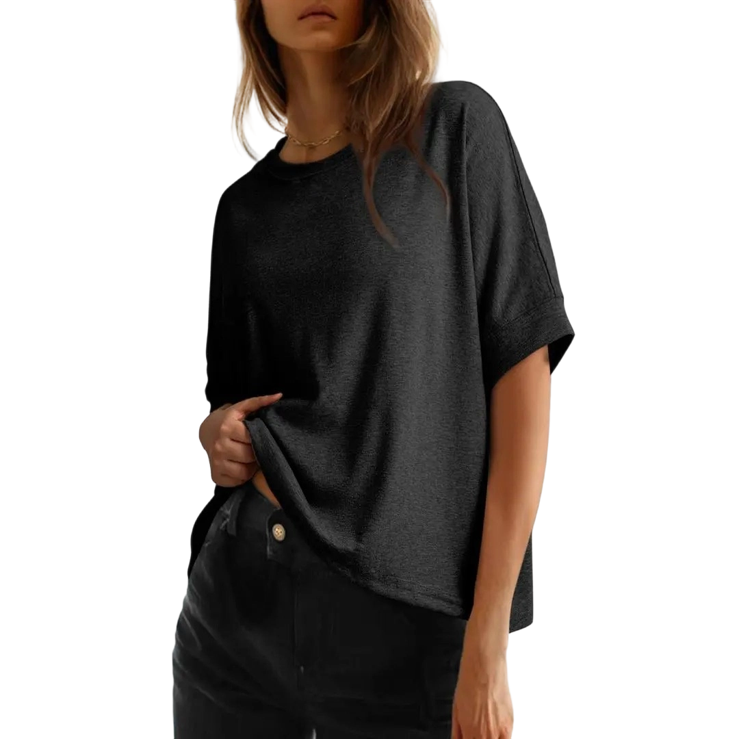Women's Tops for Women 2026 Loose Oversized Basic Tee Comfortable Soft Fabric Flattering Fit - Womenswear